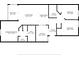 Detailed floorplan showcasing the layout of the primary bedroom, living room, kitchen, and other rooms at 9519 Newdale Way # 202, Riverview, FL 33578