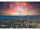 Breathtaking sunset colors over aerial view of waterfront community near the ocean at 12300 Vonn Rd # 7107, Largo, FL 33774