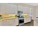 Bright kitchen featuring white cabinetry, granite countertops, stainless steel appliances, and under-cabinet lighting at 13872 Siena Loop, Lakewood Ranch, FL 34202