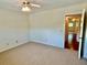 Bedroom with closet, large window allowing natural light to illuminate the room at 2263 Americus E Blvd # 25, Clearwater, FL 33763