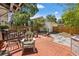 Backyard with patio furniture and a wooden fence at 2450 2Nd N Ave, St Petersburg, FL 33713