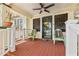 Inviting front porch with seating and a decorative door at 2450 2Nd N Ave, St Petersburg, FL 33713