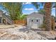 Detached garage with new fence and crushed shell ground cover at 2450 2Nd N Ave, St Petersburg, FL 33713