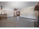 Spacious living room showing tile flooring and stone accents at 2614 E Liberty St, Tampa, FL 33612