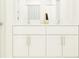 Elegant bathroom vanity featuring white cabinets and stylish decor at 2711 Bryce Ravine Ave, Plant City, FL 33563