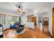 Comfortable sitting area with large windows and hardwood floors at 2838 Timber Knoll Dr, Valrico, FL 33596