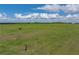 Expansive grassy property with a clear blue sky and scattered fluffy clouds at 30017 Johnston Rd, Dade City, FL 33523