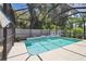 Sparkling private pool with a screened enclosure, perfect for relaxing and enjoying the outdoors at 3530 Brook Crossing Dr, Brandon, FL 33511