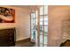 This office has french doors and is styled with bold art on the walls and a colorful office chair at 3850 13 N Ave # 113, St Petersburg, FL 33713