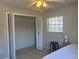 Walk-in closet with shelving and bi-fold doors at 4008 Ashford Green Pl # F101, Tampa, FL 33613