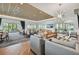 Open-concept community living room and dining area with stylish furnishings and plenty of natural light at 4709 Isonzo Way, Wesley Chapel, FL 33543