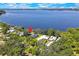 Stunning lakefront property with lush greenery and scenic water views at 550 George S St, Tarpon Springs, FL 34688