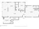Detailed floor plan showcasing the layout of the primary bedroom, kitchen, living room, and bathroom at 550 George S St, Tarpon Springs, FL 34688