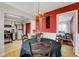 Eat-in dining room adjacent to the kitchen with an opening into a bedroom at 5711 9Th N Ave, St Petersburg, FL 33710