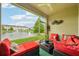 Relaxing screened patio with comfortable seating and tranquil water view at 601 52Nd Ter N, St Petersburg, FL 33703