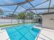 Sparkling screened-in pool with an outdoor patio is perfect for entertaining at 9292 120Th Ln, Seminole, FL 33772