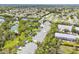 Aerial view of the community with beautiful mature landscaping and tree coverage throughout at 9812 Indian Key Trl # 84, Seminole, FL 33776