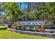 Tara Cay Sound community sign with landscaping at 9812 Indian Key Trl # 84, Seminole, FL 33776