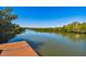 Dock view of calm canal waterways surrounded by lush mangroves and serene sky at 9812 Indian Key Trl # 84, Seminole, FL 33776