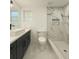 Elegant bathroom with a vessel sink, marble walk-in shower, and a modern toilet providing a spa-like retreat at 10406 N Boulevard, Tampa, FL 33612