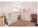 Sweet bedroom with lofted bed, dresser and lots of storage at 14245 Damselfly Dr, Tampa, FL 33625
