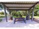 Picnic pavilion provides a shaded area with tables and grills, perfect for outdoor gatherings at 14245 Damselfly Dr, Tampa, FL 33625