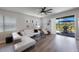 Bright living room with patio access and modern decor at 1897 Trailside Dr, Palm Harbor, FL 34683