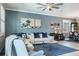 Living room featuring a comfortable-looking sofa at 21874 Crest Meadow Dr, Land O Lakes, FL 34637