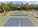 Enjoy the outdoors with this well-maintained pickleball court surrounded by lush landscaping at 2407 Kensington Greens Dr, Sun City Center, FL 33573
