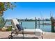 Backyard featuring water view with lounge chair at 2903 Pass A Grille Way, St Pete Beach, FL 33706