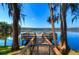 Picturesque view of the lake from the private gated dock at 3123 Whitehead Ln, Land O Lakes, FL 34638