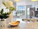 Kitchen view highlighting granite countertops, modern fixtures, and stainless steel appliances with bright natural light at 366 47Th N Ave # 3, St Petersburg, FL 33703