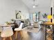 Well-decorated living room offers a relaxing ambiance with a blend of contemporary and classic elements at 366 47Th N Ave # 3, St Petersburg, FL 33703