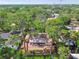 Birds-eye view of a home nestled among mature trees, highlighting the property's privacy and serene setting at 4711 W Vasconia St, Tampa, FL 33629