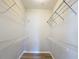 White wire shelving in a walk-in closet with light wood-look flooring at 5048 Sunridge Palms Dr # 103, Tampa, FL 33617