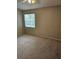 Cozy bedroom featuring plush carpeting, a ceiling fan, and a window with outdoor views at 5101 Corvette Dr, Tampa, FL 33624