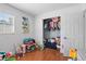 Well-organized bedroom with a closet and a modern color scheme at 5542 19Th N Ave, St Petersburg, FL 33710