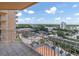 Balcony with stunning city views and beautiful skyline and is an amazing place to relax at 555 5Th Ne Ave # 1032, St Petersburg, FL 33701