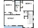 Upstairs floor plan featuring bedrooms 2 and 3 with bath and retreat area at 5717 Spivey Ct, Wesley Chapel, FL 33545