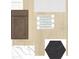 Interior design selections featuring light wood floors, dark cabinets and designer backsplash at 5717 Spivey Ct, Wesley Chapel, FL 33545