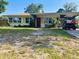 Charming single-story home with a well-maintained yard and convenient golf cart parking at 5805 Tennessee Ave, New Port Richey, FL 34652