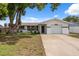 Charming single-story home with a two-car garage, fresh exterior paint, and beautiful curb appeal at 7123 Cherry Laurel Dr, Port Richey, FL 34668
