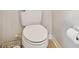 Toilet with toilet paper and roll at 7410 Ambleside Dr, Land O Lakes, FL 34637