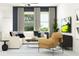 Modern living room featuring a comfortable sectional sofa, stylish accent chair, and ample natural light at 10808 Keato Beach Ct, Tampa, FL 33647