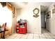 Dining area in the kitchen features tiled floors, and a bright decor adding charm to the functional space at 11411 N 19Th St, Tampa, FL 33612