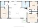 Detailed floor plan shows layout of bedrooms, bathrooms, living room, and kitchen areas at 1352 Parkwood St, Clearwater, FL 33755
