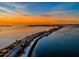 Aerial view of a beautiful causeway at sunset at 1701 Pinehurst Rd # 16C, Dunedin, FL 34698