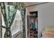 View of a closet with personal belongings at 3626 S Hesperides St, Tampa, FL 33629