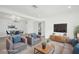 Well-decorated living room showcasing a dining area, seating, and entertainment center at 4000 Grove S St, St Petersburg, FL 33705