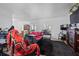 Cozy living room featuring an electric fireplace, neutral walls, and natural light at 4120 Tyndale Dr, Brandon, FL 33511